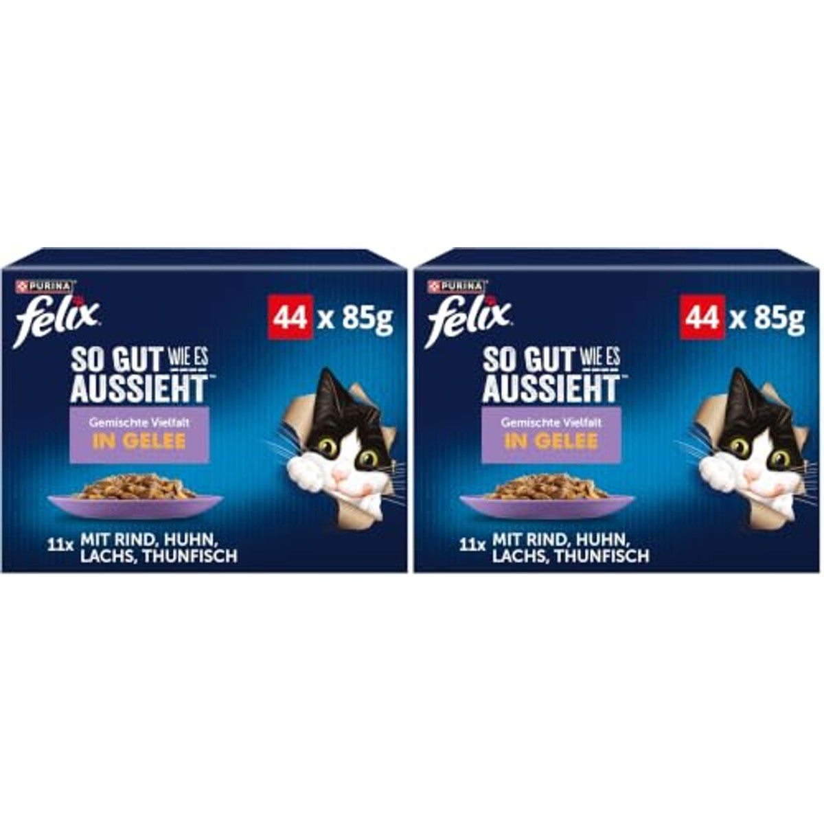 Felix Zo Goed Als Het Eruitziet natvoer kattenvoer mix 88 x 85 g – foto 2