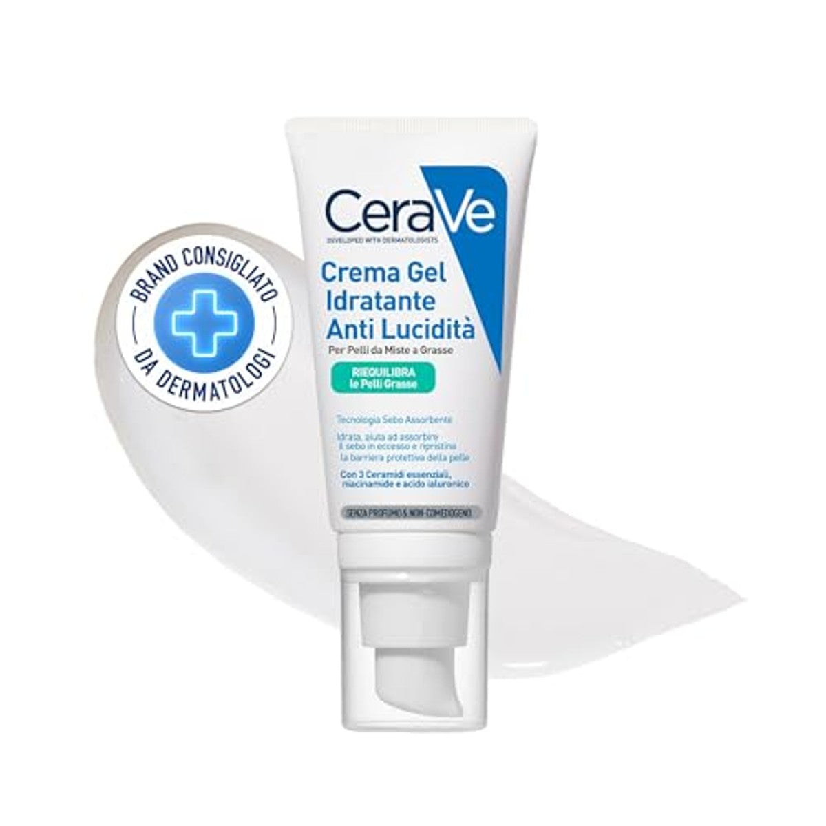 CeraVe Oil Control Hydraterende Gelcrème voor Gemengde tot Vette Huid 52 ml - 6-pack