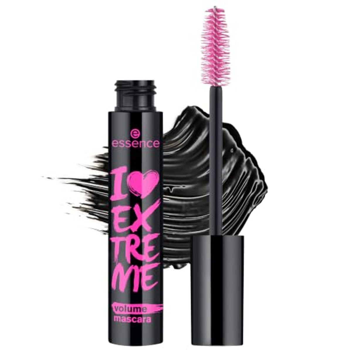 essence I Love Extreme volume mascara 01 zwart 12 ml - 3-pack