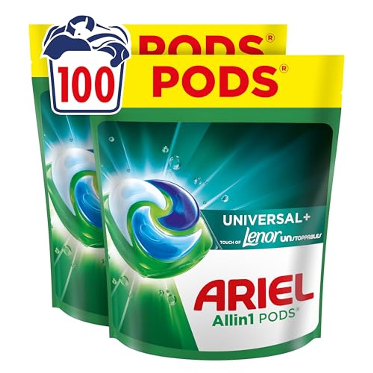Ariel Pods Touch of Lenor Unstoppables Universeel 3 x 100 wasbeurten - Voordeelverpakking
