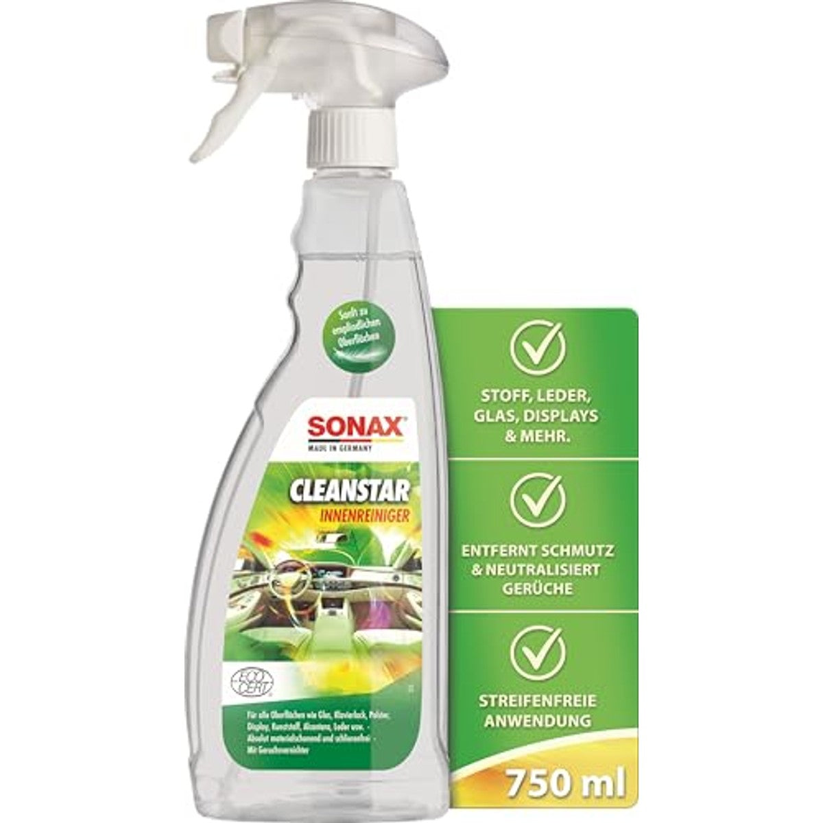 SONAX CleanStar Ecocert 750 ml – SONAX