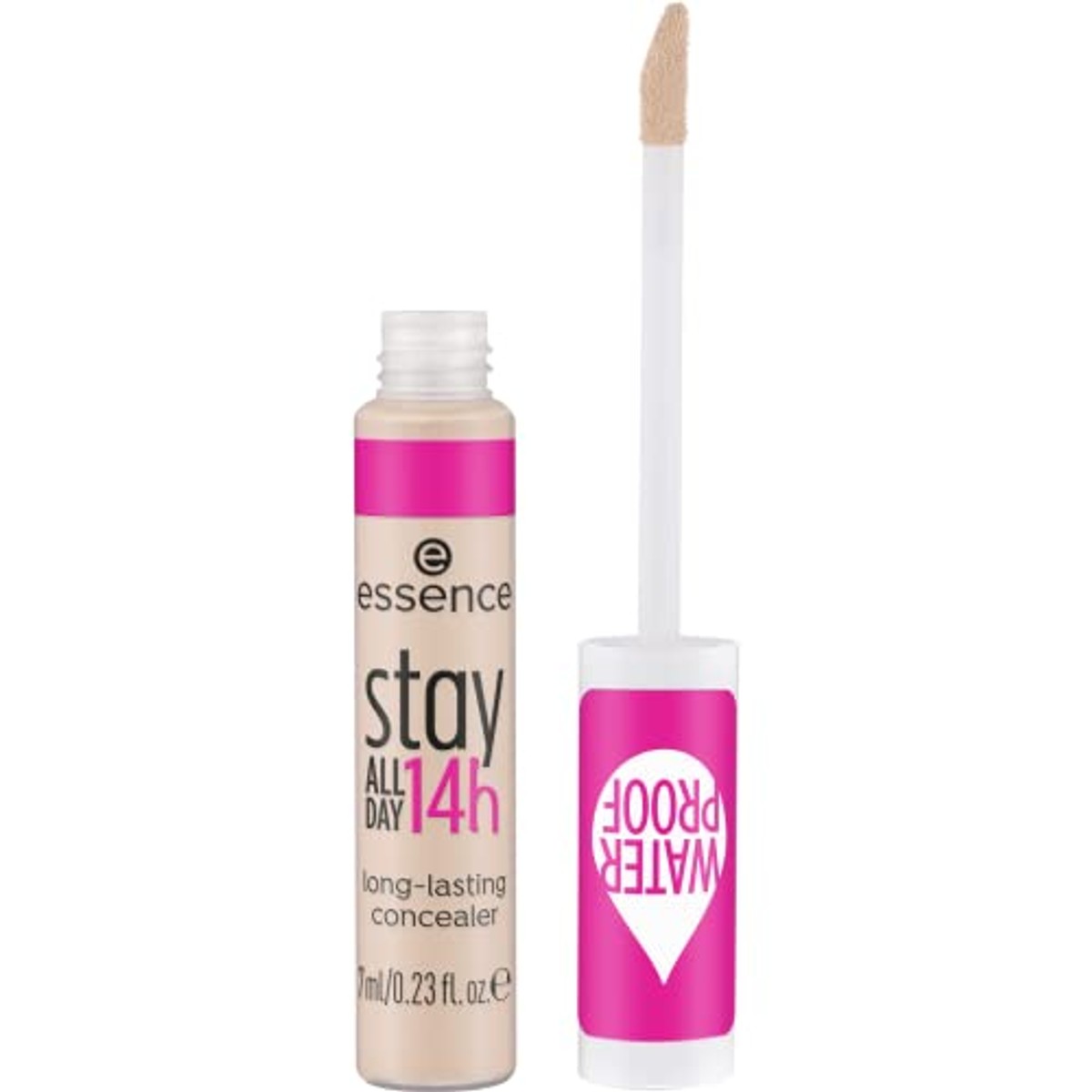 essence stay ALL DAY 14h langhoudende concealer, nr. 10, nude, langdurig, dekkend, expresresultaat, natuurlijk, mat, veganistisch, waterbestendig, zonder parfum, zonder alcohol, per stuk verpakt (7 – Essence Cosmetics