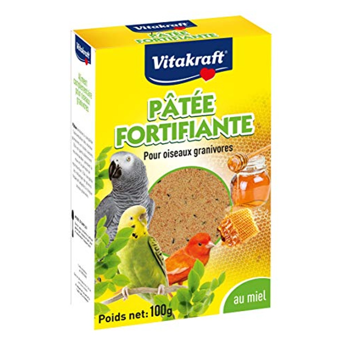 Vitakraft Versterkend aanvullend vogelvoer honing 1 x 100 g - 3-pack