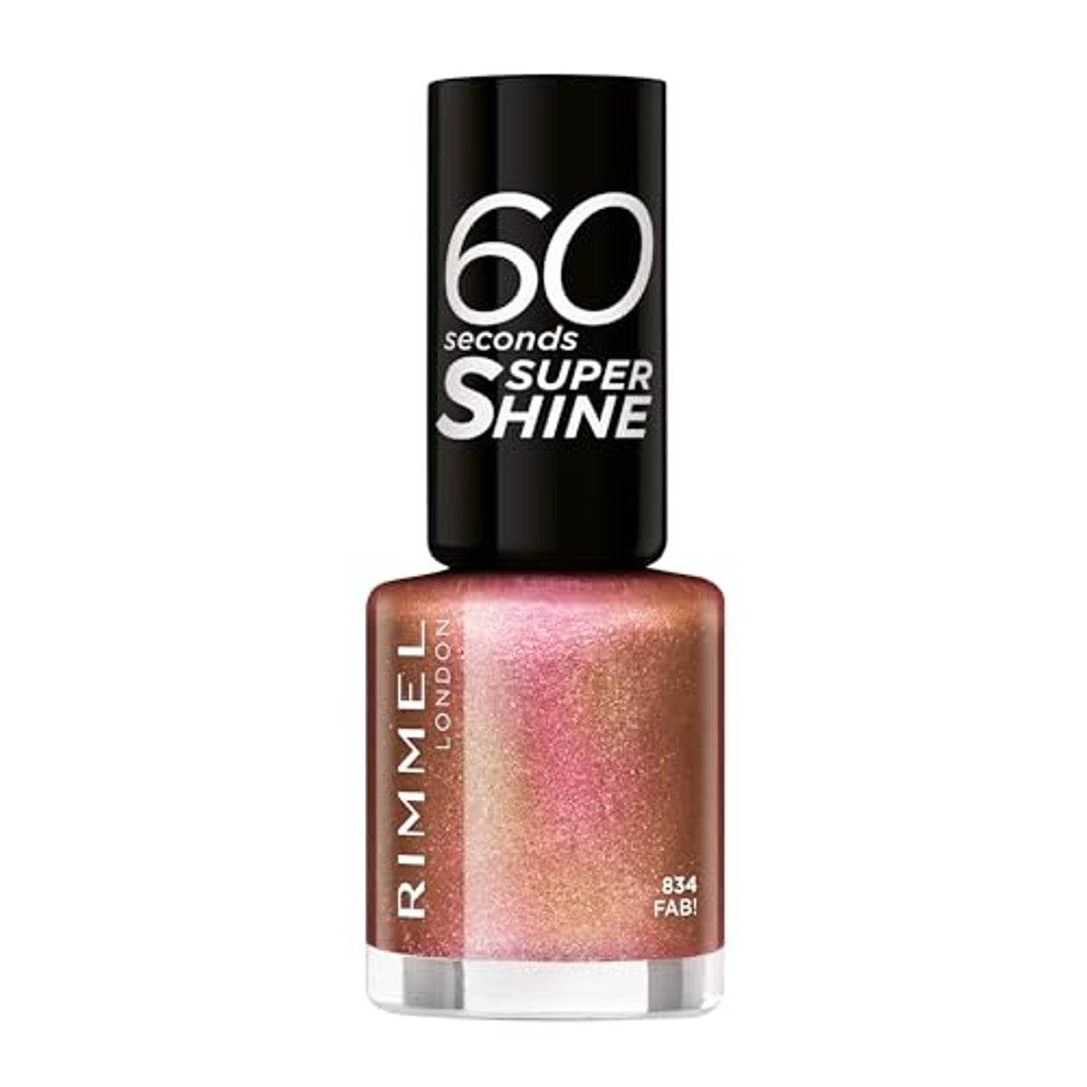 Rimmel London 60 Seconds Glitter Nagellak 834 Fab 8 ml - 6 stuks