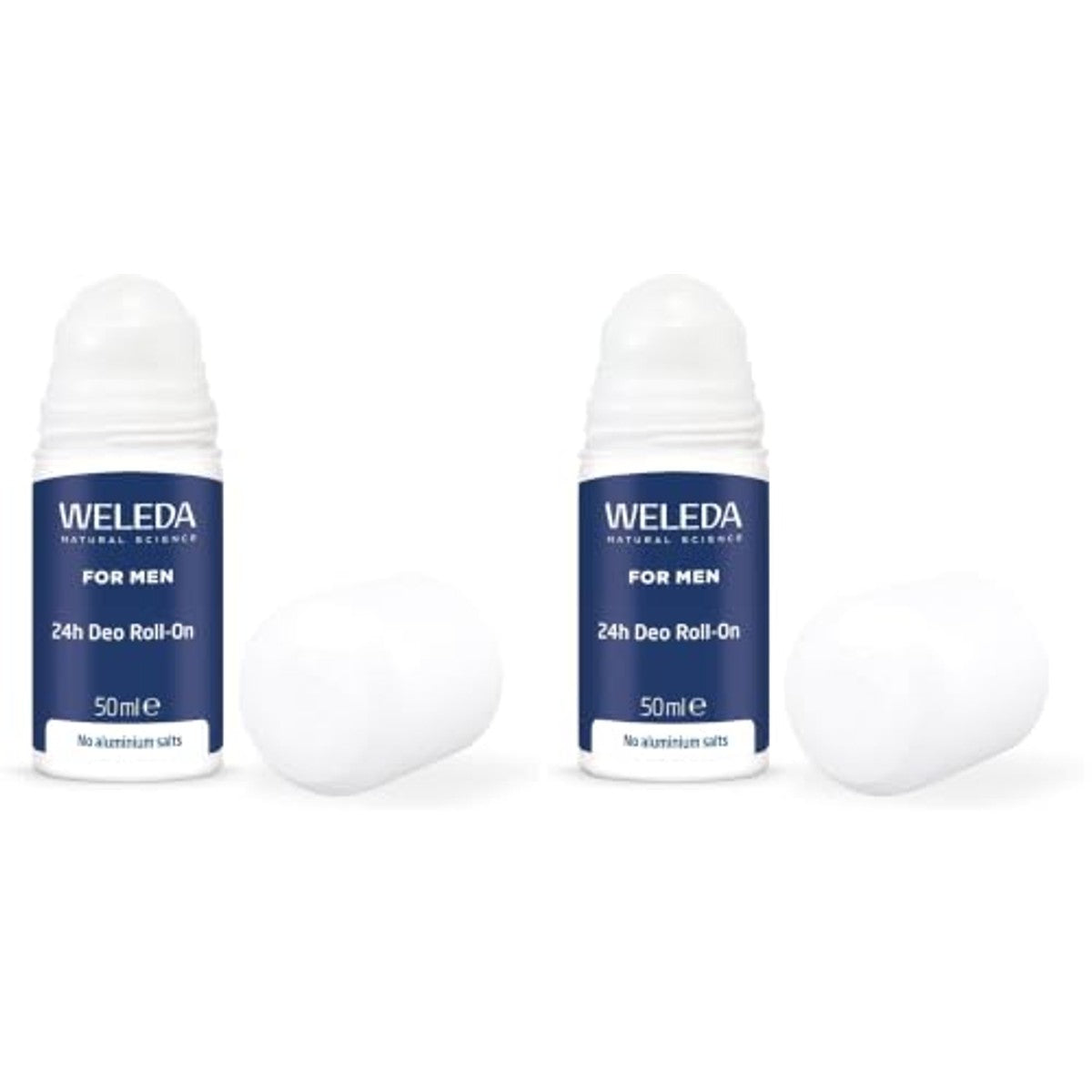 Weleda for Men 24h Deo Roll-on zonder Aluminium 2 x 50 ml - 6-pack