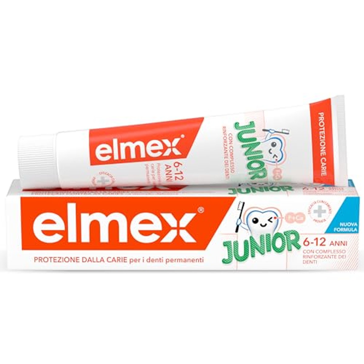 ELMEX Junior Tandpasta 6-12 jaar 3 x 75 ml - Voordeelverpakking