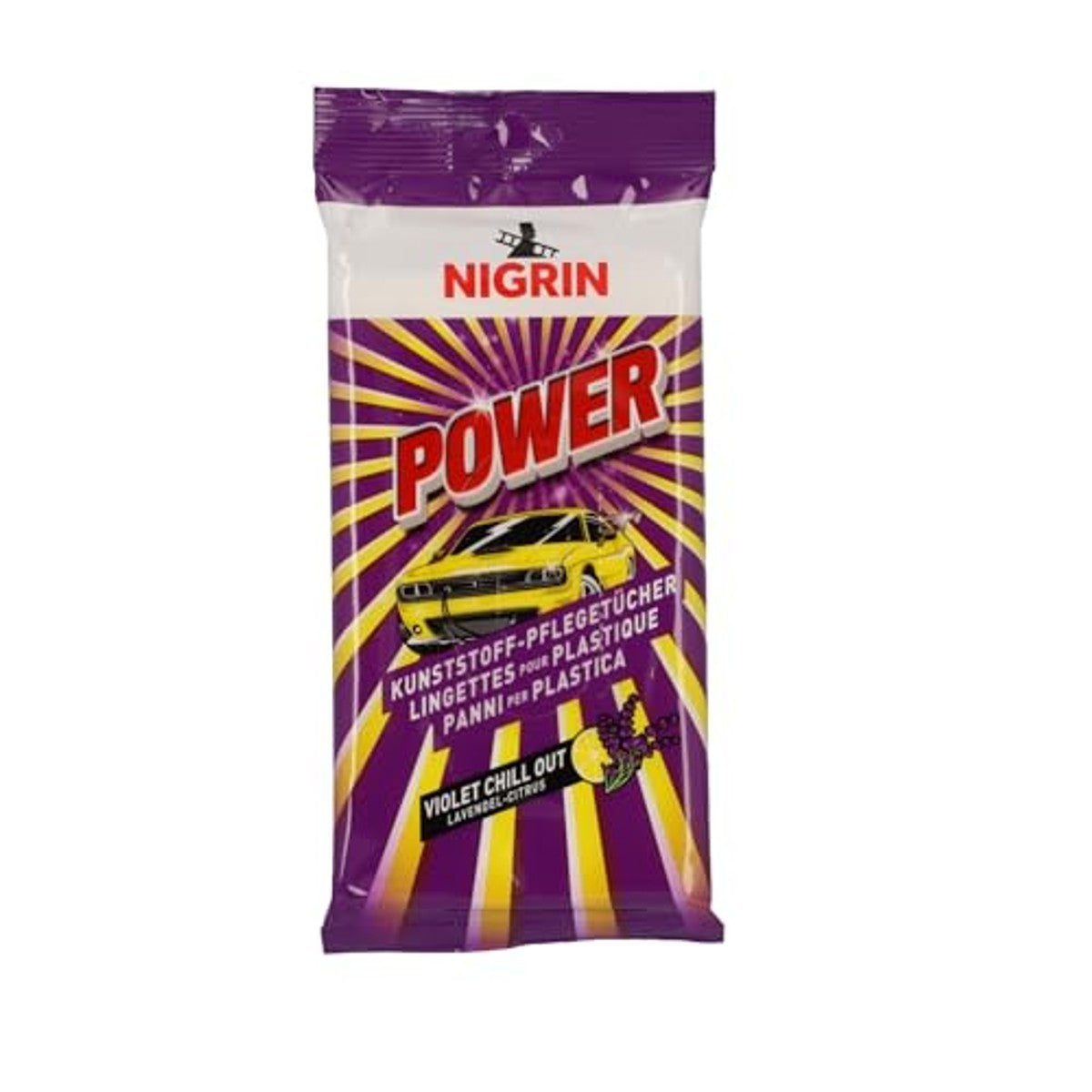 NIGRIN POWER kunststof onderhoudsdoeken 6 x 20 stuks - Voordeelverpakking