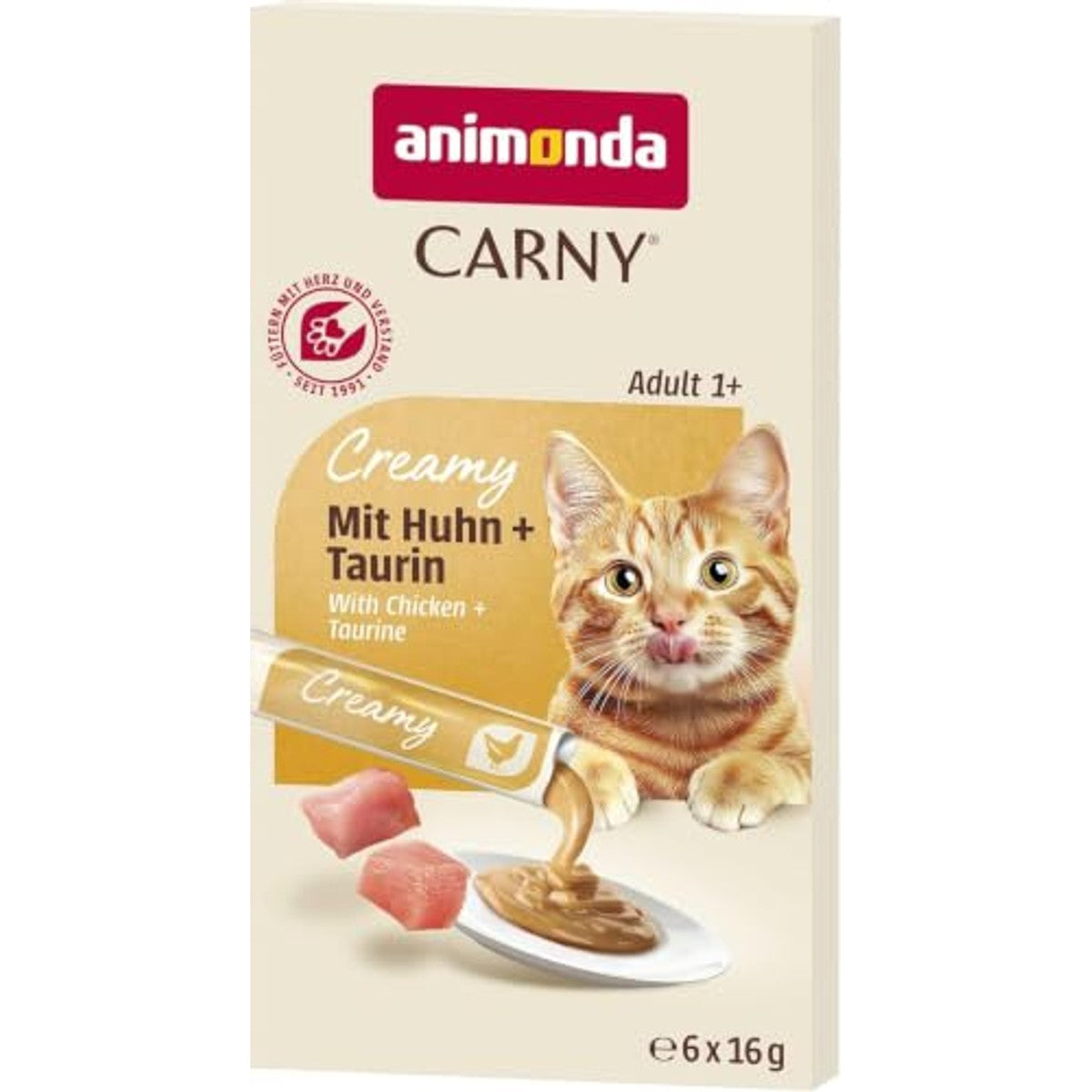animonda Carny Creamy kattensnack kip 6 x 16 g - 3-pack