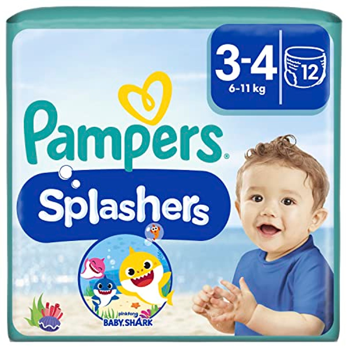 Pampers Splashers Wegwerpzwembroeken maat 3/4 12 stuks – Pampers