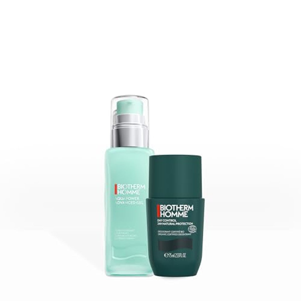 Biotherm Homme Fresh Set Aquapower Advanced Gel 75 ml & Day Control 24H Ecocert Deo Roll-On 75 ml - 3-pack