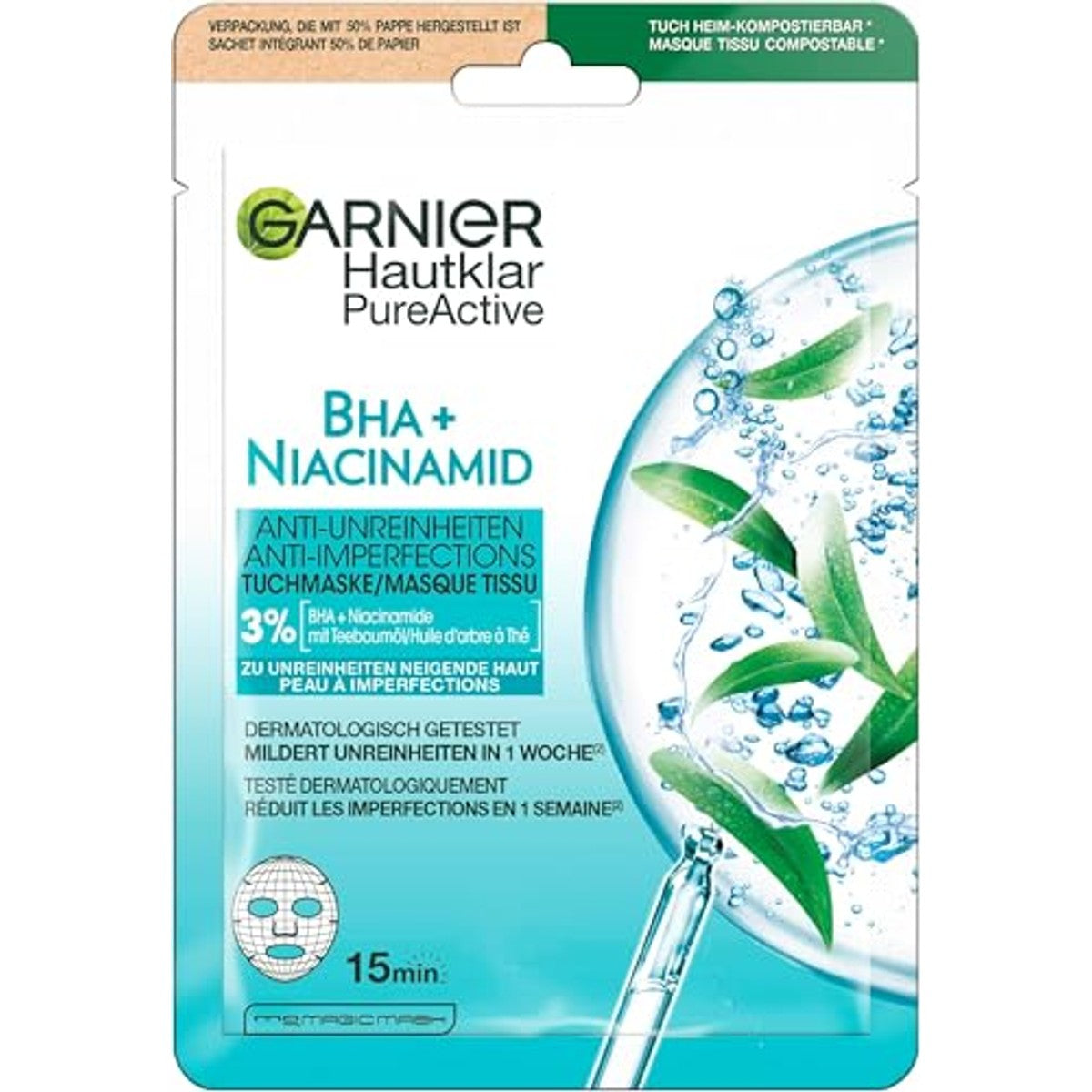 Garnier SkinActive Skin Clear Active Doekmasker 23 g – Garnier
