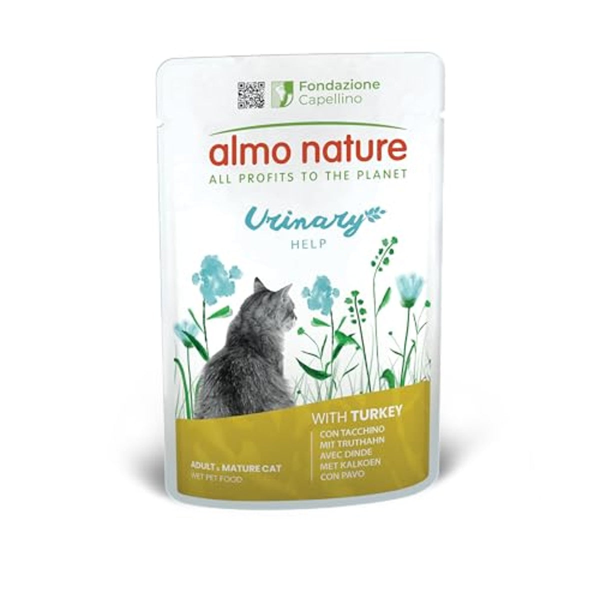 Almo Nature Urinary Help Kattenvoer met Kalkoen 30 x 70 g - 6-pack