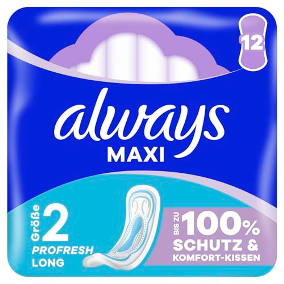 Always Maxi maandverband maat 2 ProFresh Long 12 stuks – Always