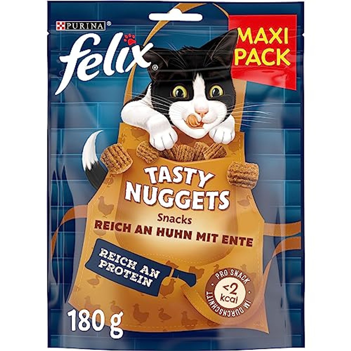 Felix Tasty Nuggets kattensnack kip & eend 6 x 180 g – foto 2