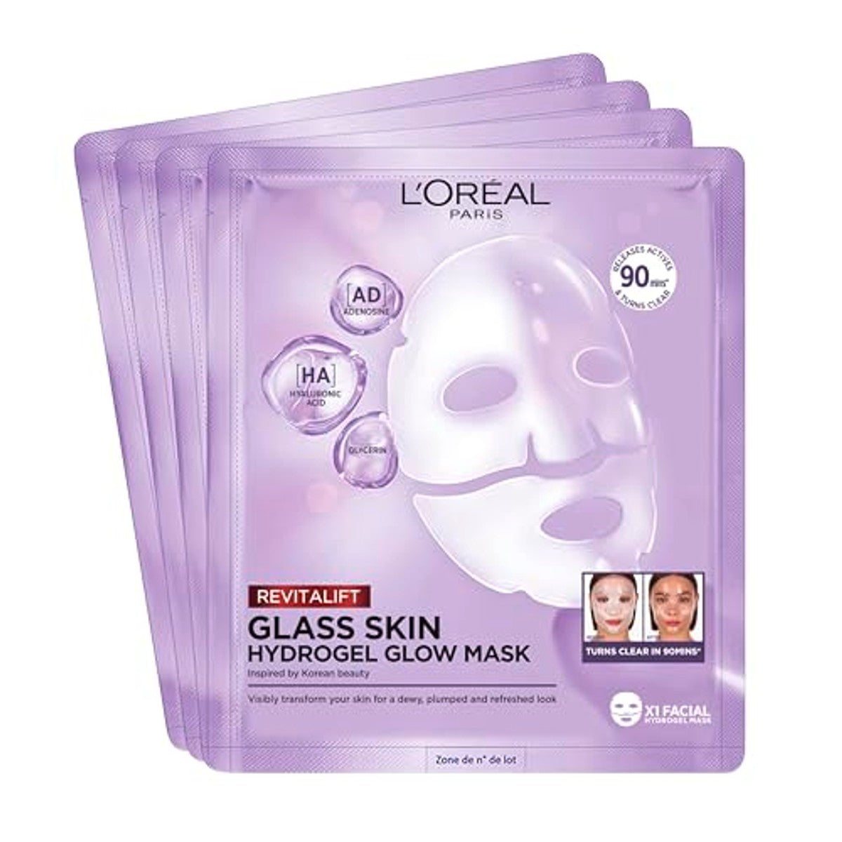 L'Oréal Paris Revitalift Filler Glass Skin Hydrogel Maskerbox 100 g – L'Oreal Paris