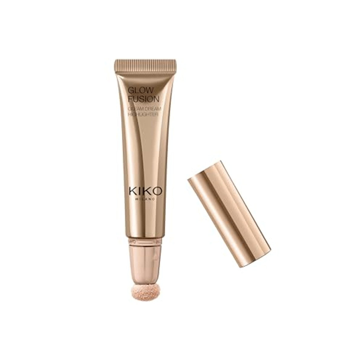 KIKO Milano Glow Fusion Gleam Dream Highlighter 1, vloeibare highlighter voor het gezicht, met applicatorspons – Kiko Milano