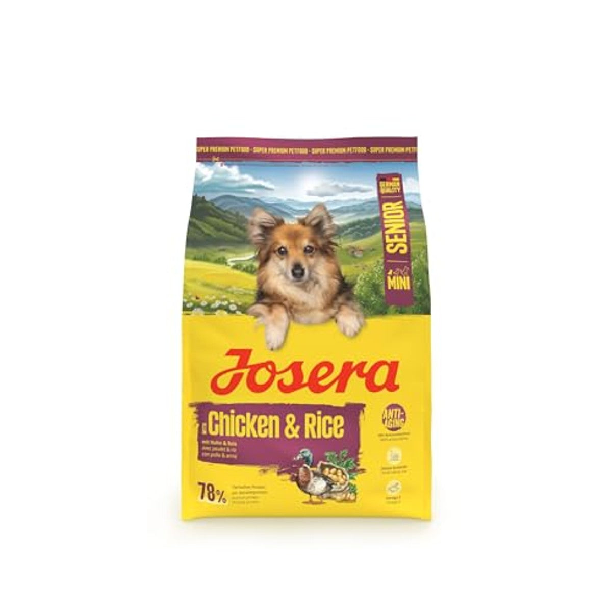 Josera Mini Senior Droogvoer Hond Kip & Rijst 3 kg - 6-pack