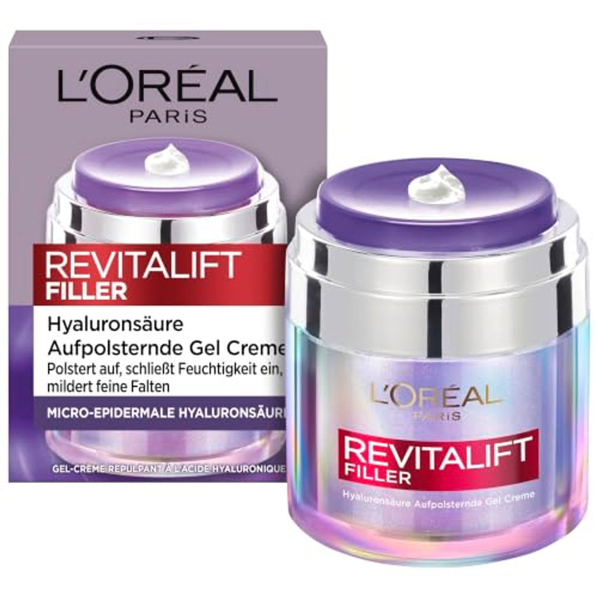 L'Oréal Paris Revitalift Filler gelcrème 3 x 50 ml - Voordeelverpakking