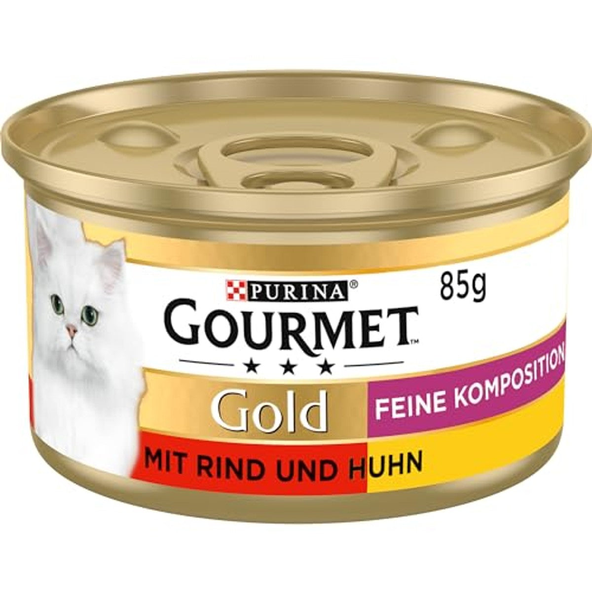 Gourmet Goud compositie natvoer kattenvoer rundvlees & kip 12 x 85 g - 6-pack