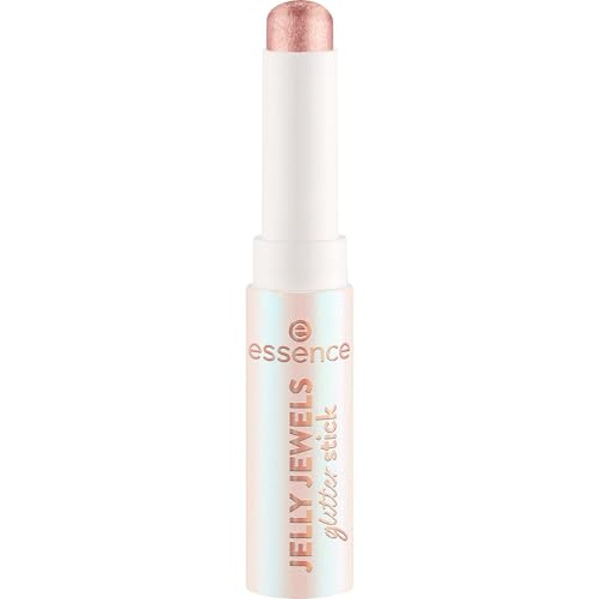 Essence Jelly Jewels Glitter stick, oogschaduw, nr. 03, bruin, langdurig, stralend fris, glinsterend, veganistisch, zonder microplasticdeeltjes, vrij van nanodeeltjes, zonder parfum, per stuk verpakt | Multichrome glitterstick in een – Essence Cosmetics
