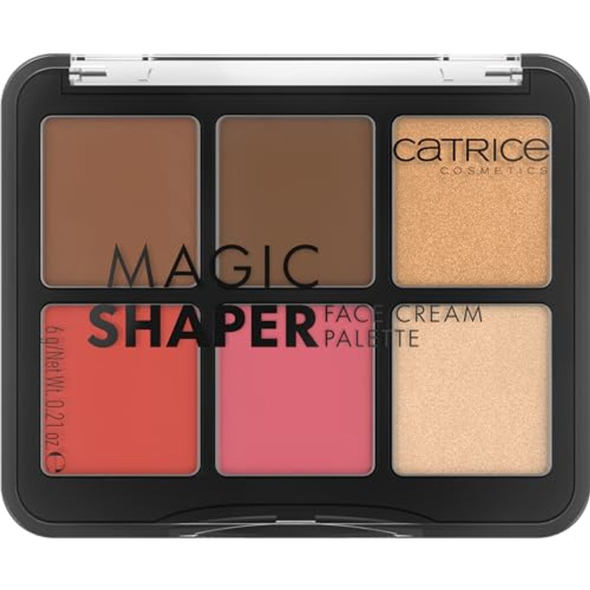Catrice Magic Shaper Face Cream Palet, rougepalet, nr. 010, meerkleurig, 6 kleuren, definieerend, direct resultaat, natuurlijk, veganistisch, zonder parfum, zonder alcohol, zonder parabenen, per stuk | Onmiddellijk resultaat, definieerend – Catrice Cosmetics