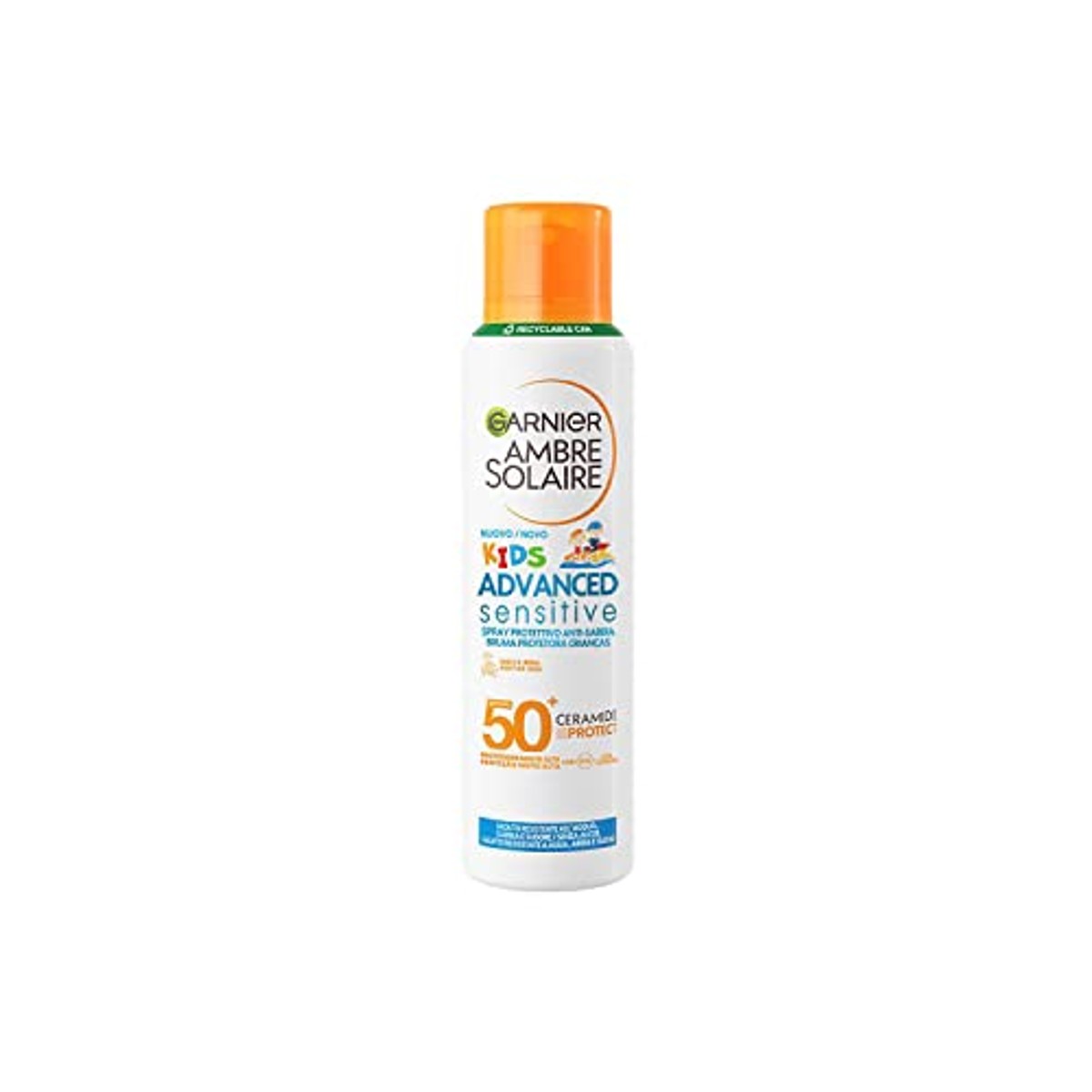 Garnier Ambre Solaire Kids Ceramide Protect SPF50+ 6 x 150 ml - Voordeelverpakking