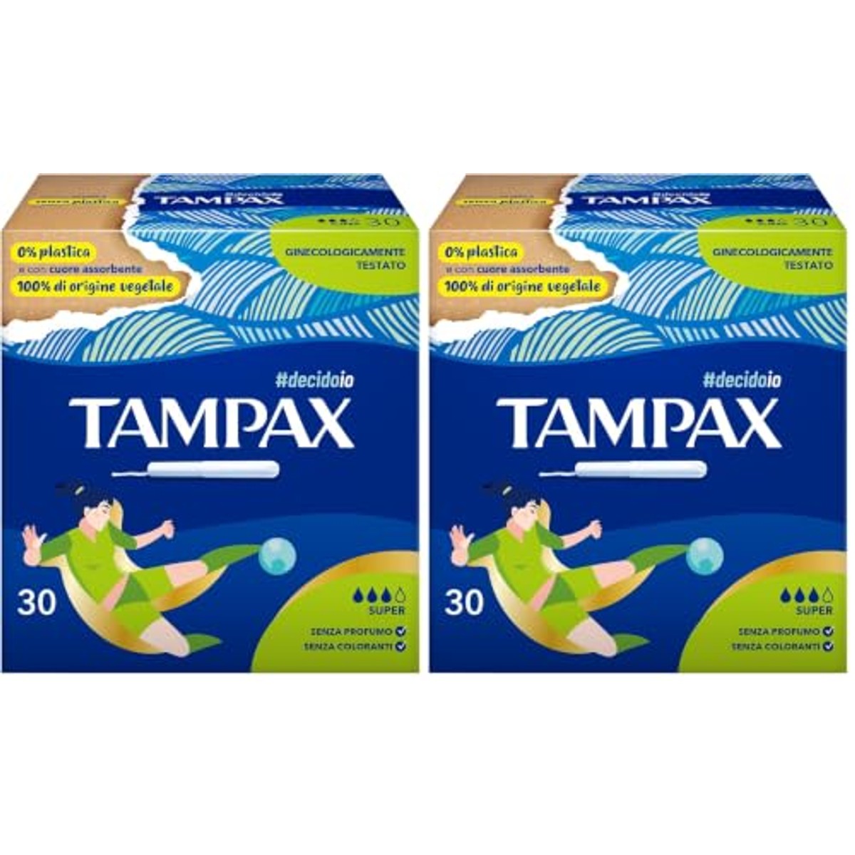 Tampax Super Tampons - 30 Stück (Packung mit 2) – Tampax