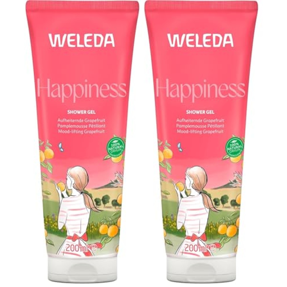 Weleda Bio Happiness Douchegel 200 ml - 6-pack