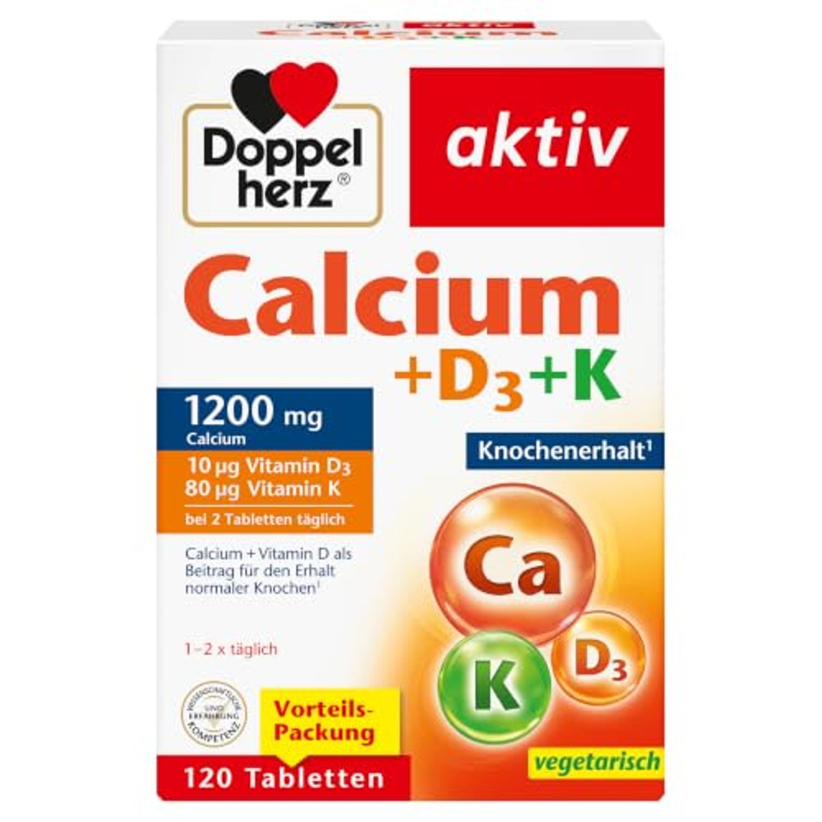 Doppelherz calcium + vitamine D3 + K – Doppelherz