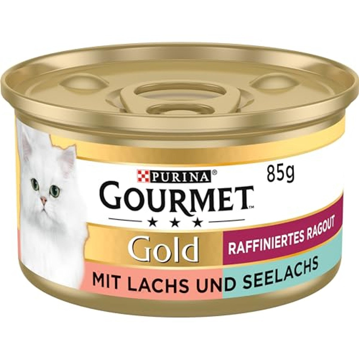 Purina Gourmet Gold natvoer kattenvoer zalm en koolvis 12 x 85 g - 3-pack
