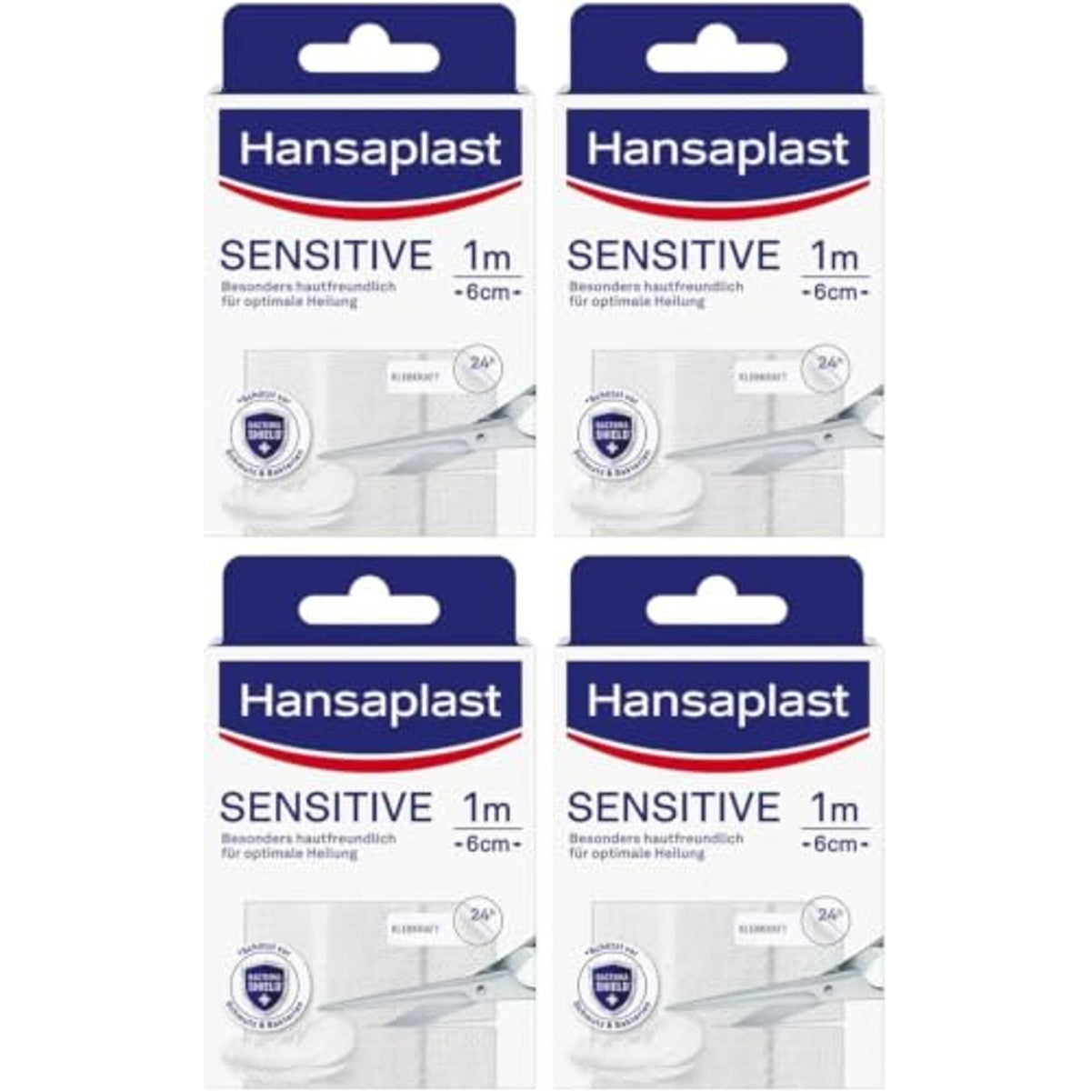 Hansaplast Gevoelige pleisters 1 m x 6 cm verpakking van 4 – Beiersdorf