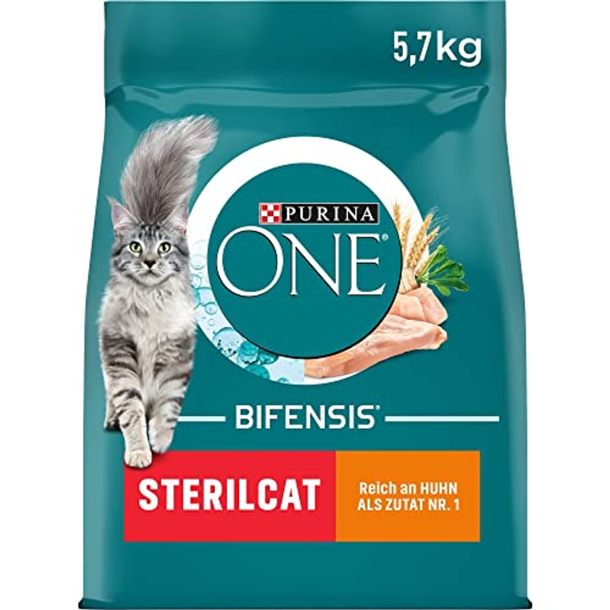 Purina One Bifensis Sterilcat droogvoer kat kip 1 x 5,7 kg - 3-pack