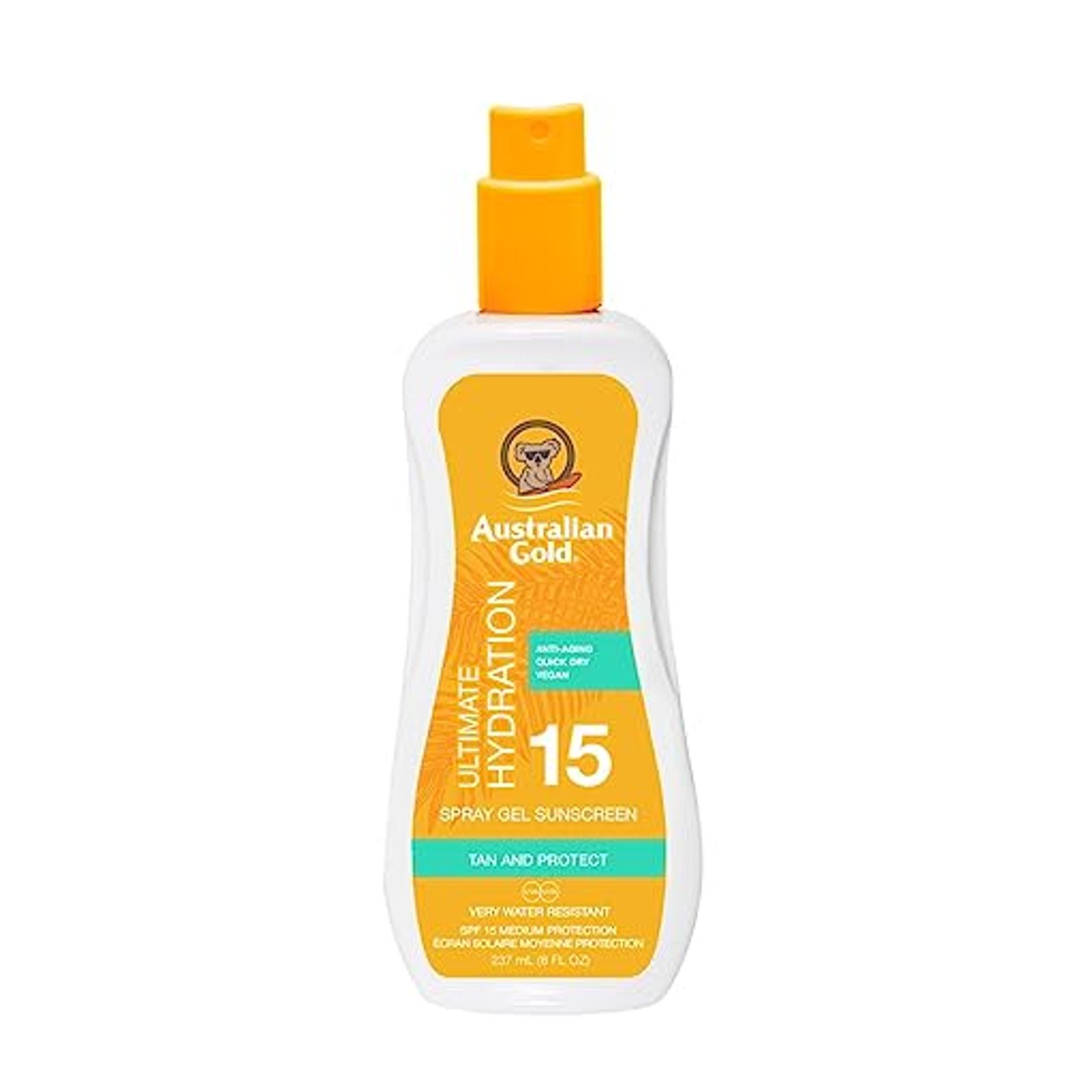 Australian Gold SPF15 Zonnebrand Spray Gel 6 x 237 ml - Voordeelverpakking