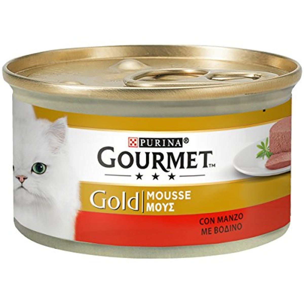 Gourmet Gold natvoer kattenvoer rundvlees 24 x 85 g - 3-pack