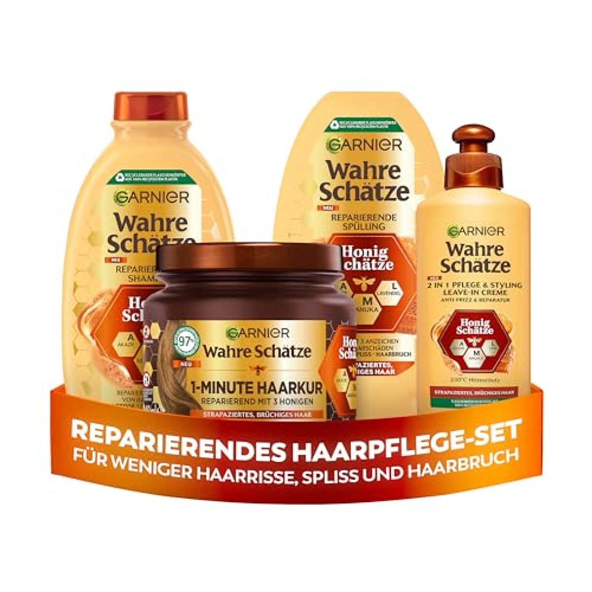 Garnier Echte Schatten Honing Schatten Set, 4-delig - 3-pack