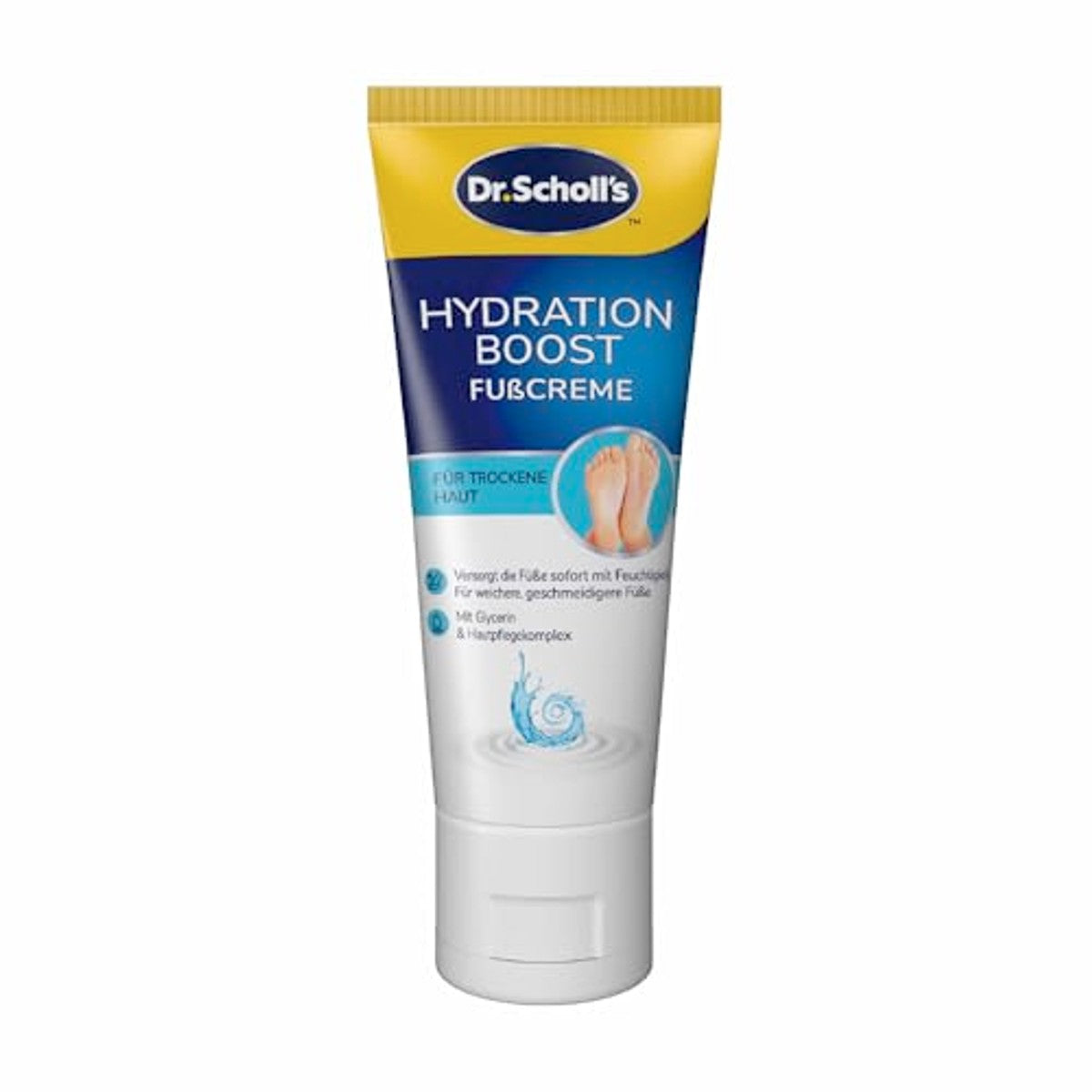 Dr. Scholl's Hydration Boost Voetcrème 3 x 75 ml - Voordeelverpakking