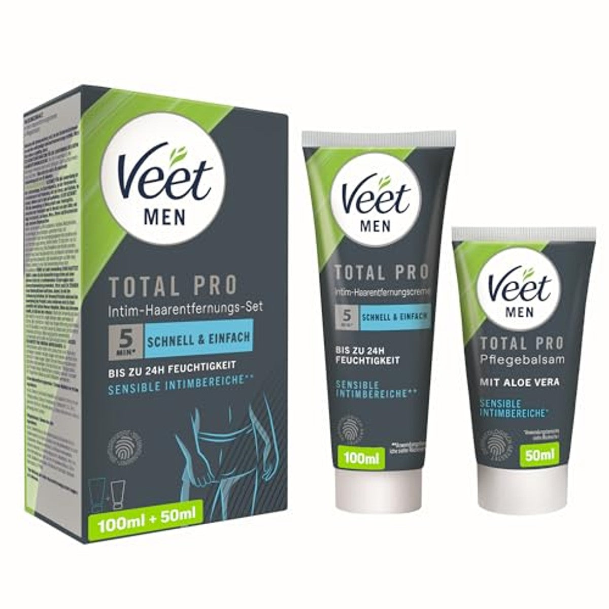 Veet Men Intim Ontharingsset met verzorgende balsem 150 ml – Veet