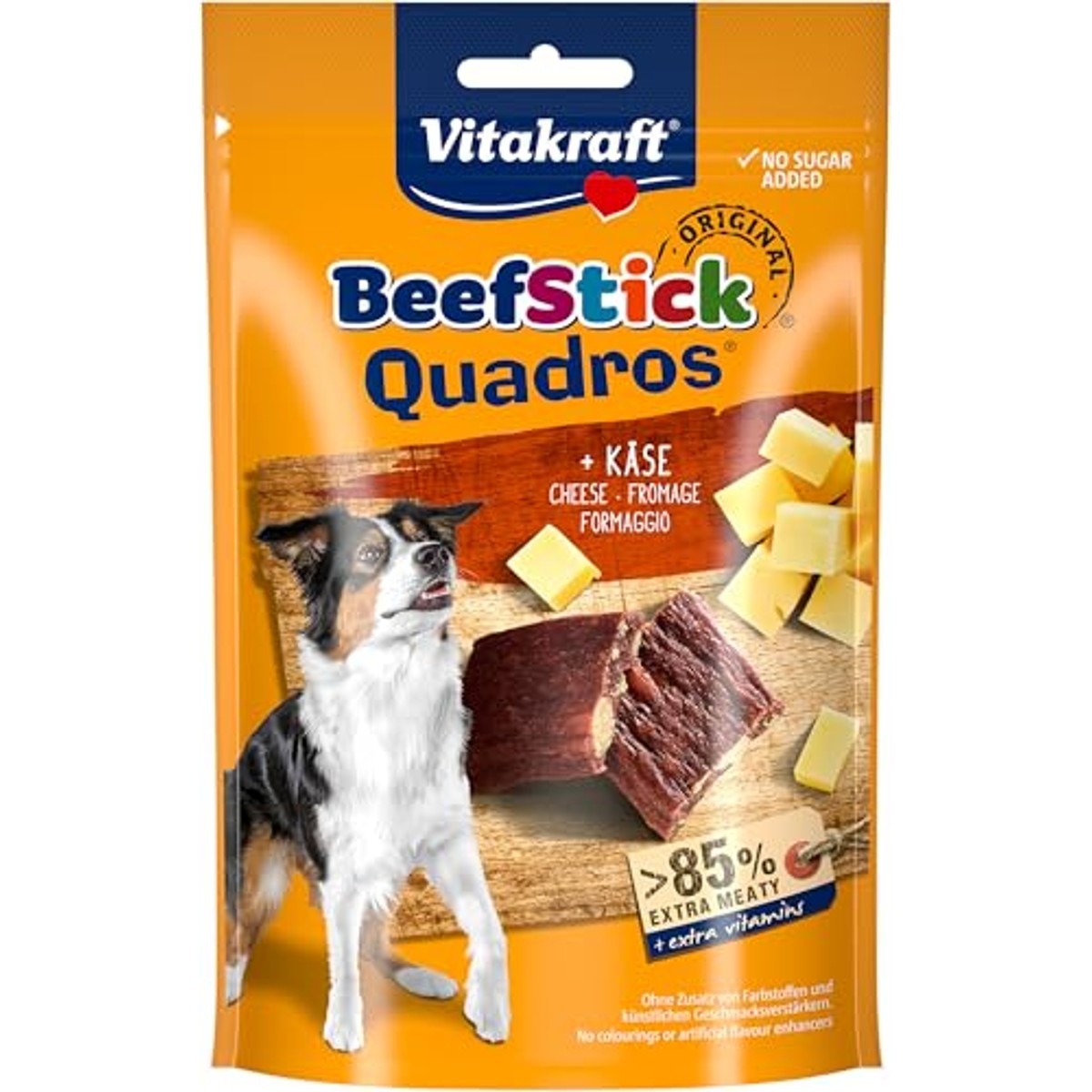 Vitakraft, hondensnack, vleessnacks, beef stick, 70 g, Kaas – Vitakraft