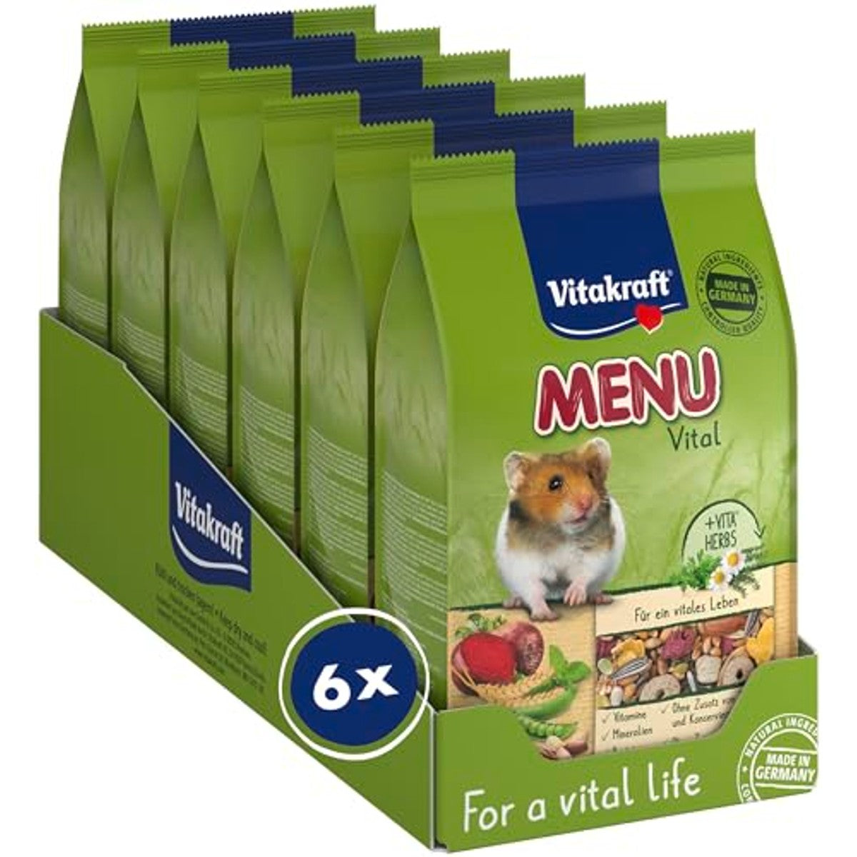 Vitakraft Menu Vital hamstervoer 6 x 400 g - 6-pack – foto 2