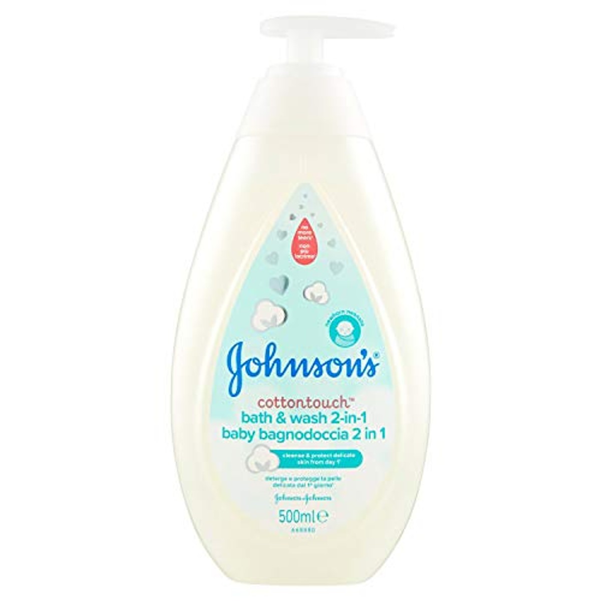 Johnson's Baby Cottontouch 2-in-1 douchebad 6 x 500 ml - Voordeelverpakking