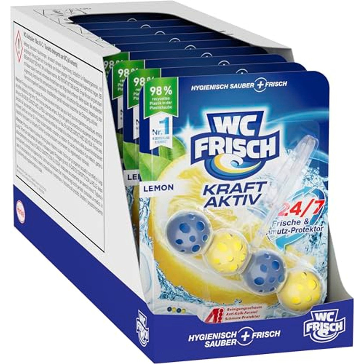 WC-Frisch Kraft Aktiv Geurspoeler Lemon 3 x 10 stuks - Voordeelverpakking