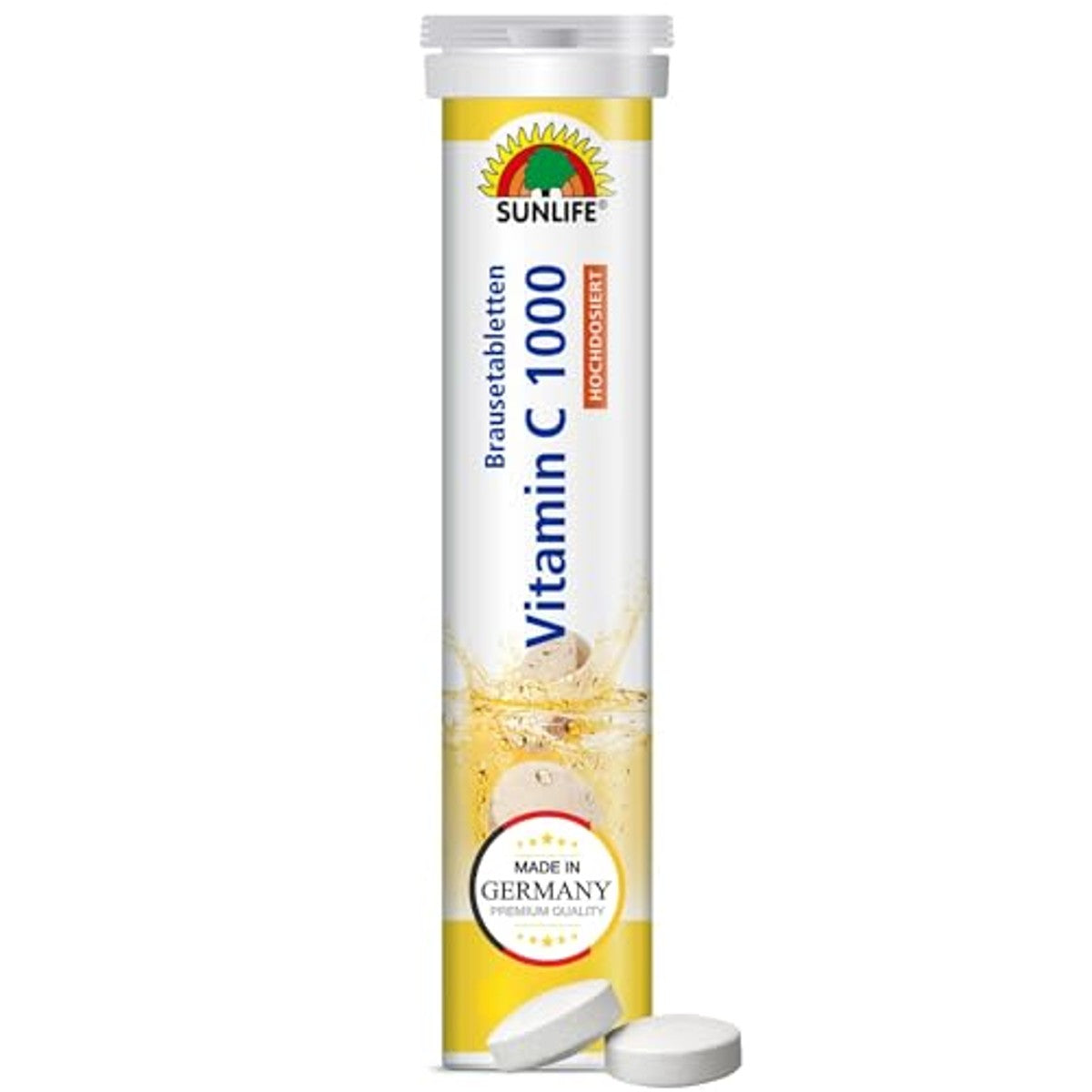 Sunlife Vitamine C 1000 Bruistabletten Hooggedoseerd Suikervrij - 6-pack