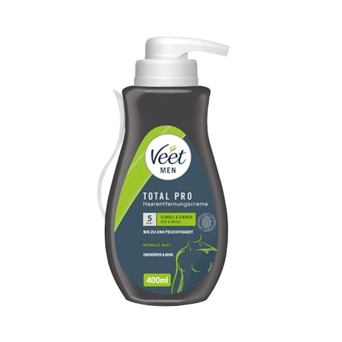 Veet Men Ontharingscrème bovenlichaam en benen 6 x 400 ml - Voordeelverpakking
