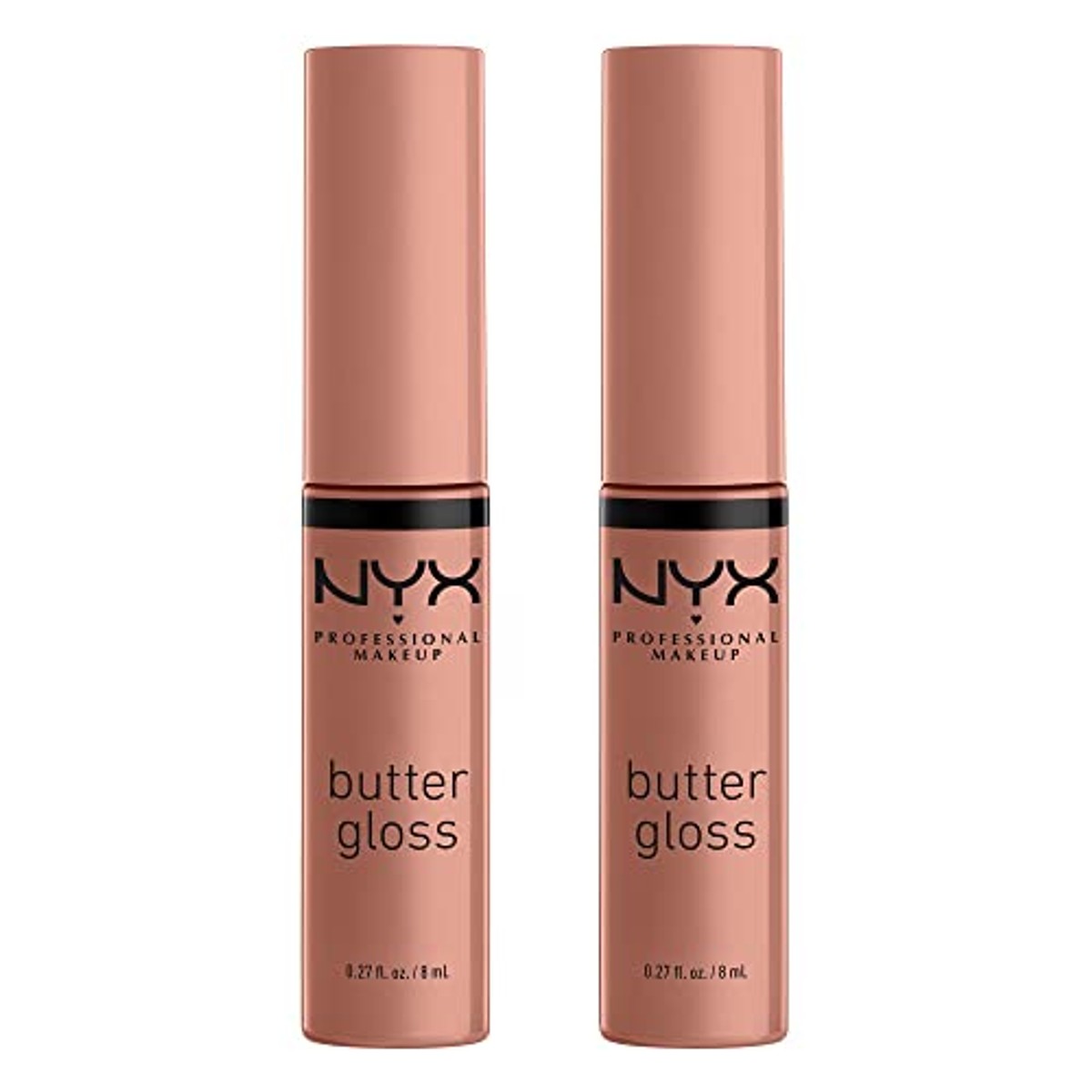 NYX Professional Makeup Lipgloss dubbelpak, met glanzende afwerking en niet-kleverige formule, 2 x nr. 14 madeleine – NYX PROFESSIONAL MAKEUP