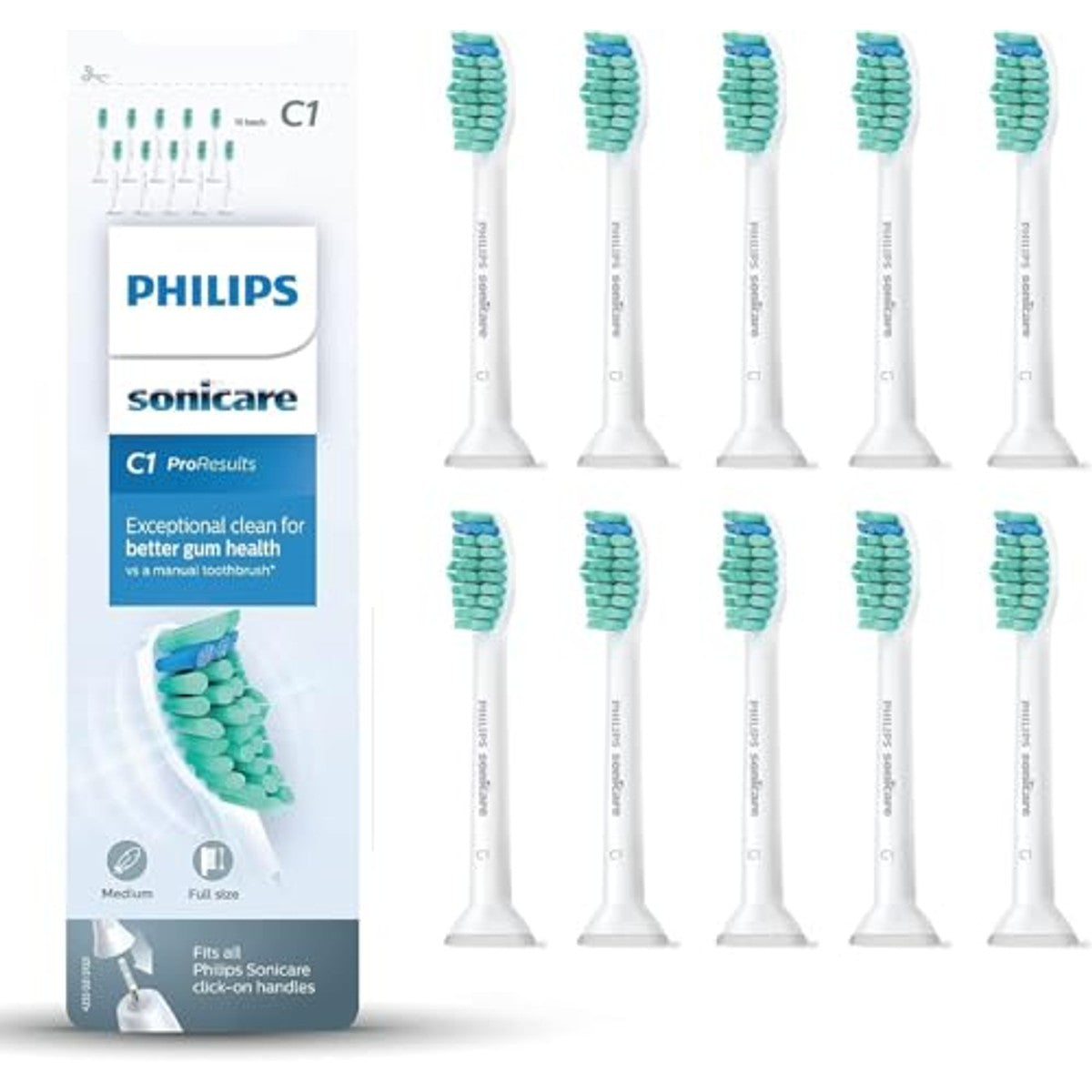 Philips Sonicare C1 ProResults Opzetborstels Wit 10 stuks - 6-pack – foto 2