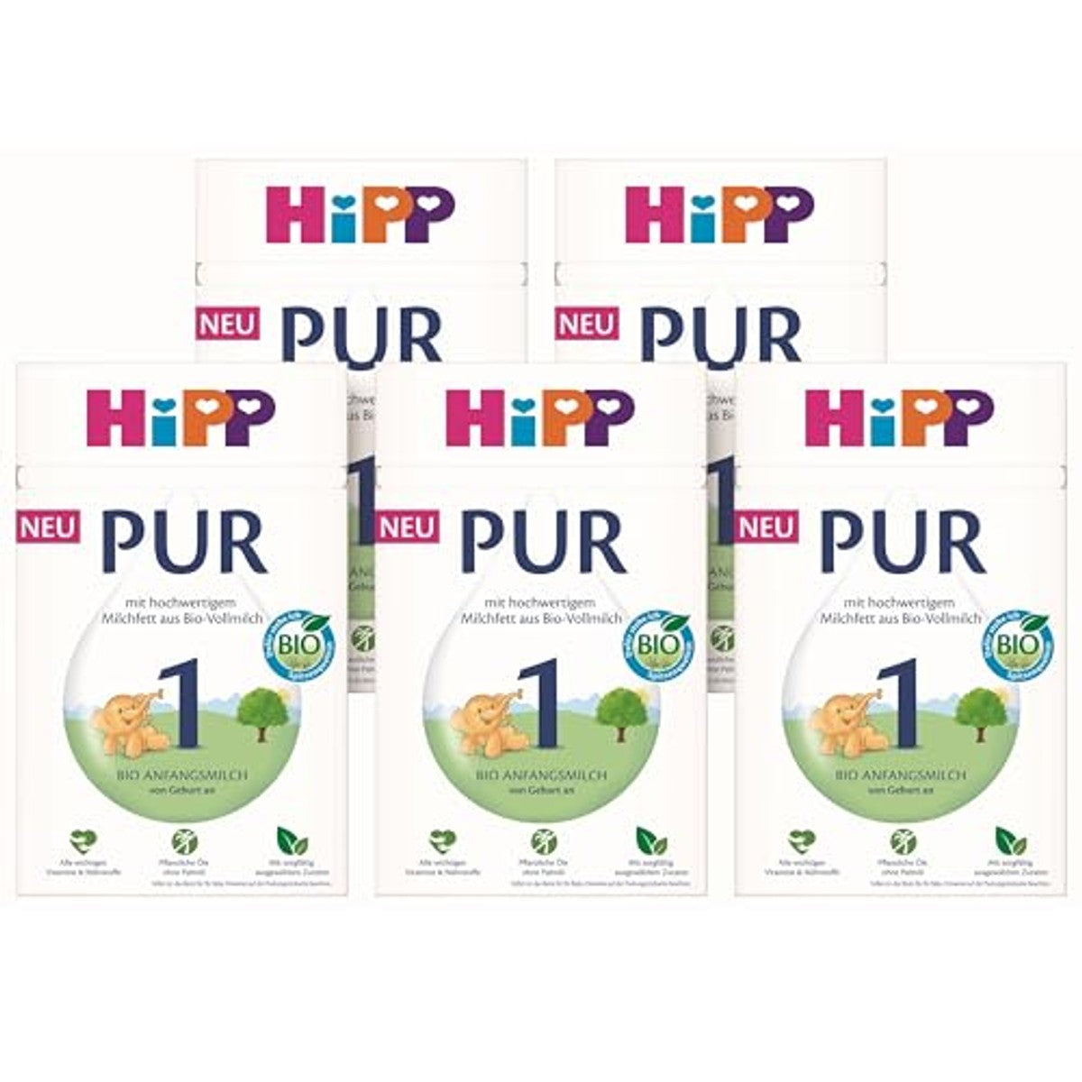HiPP 1 PUR startvoeding 5 x 500 g – foto 2