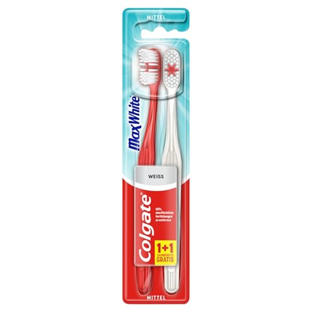 Colgate Max White Tandenborstel Medium 2 stuks – Colgate