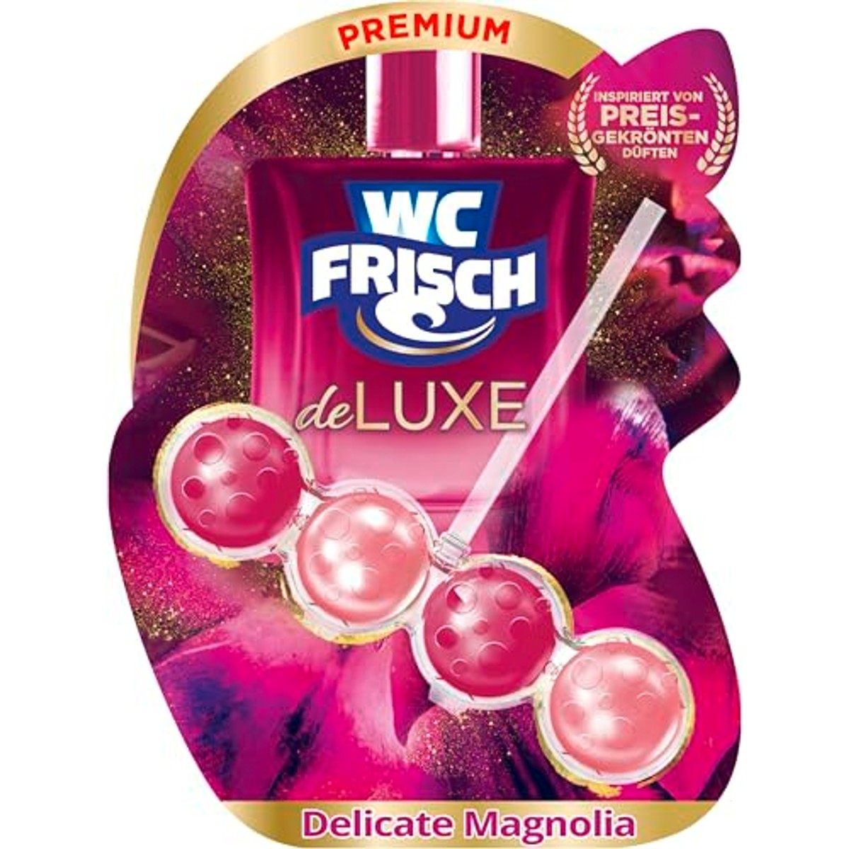 WC-Frisch DeLuxe Delicate Magnolia toiletblok 1 stuk (50 g) – foto 2
