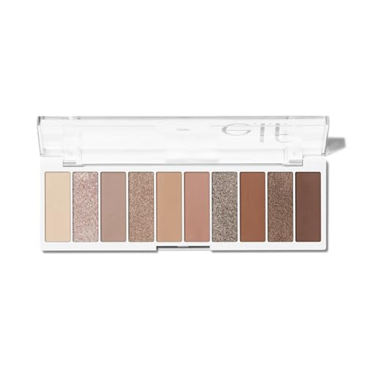 e.l.f. Perfect 10 oogschaduwpalet: Keep It Ethereal, ultragepigmenteerde oogschaduw, mat, glanzende en parelachtige afwerking, romige formule, gemakkelijk te mengen, veganistisch en dierproefvrij | Tien ultra-gepigmenteerde glinsterende en – e.l.f.