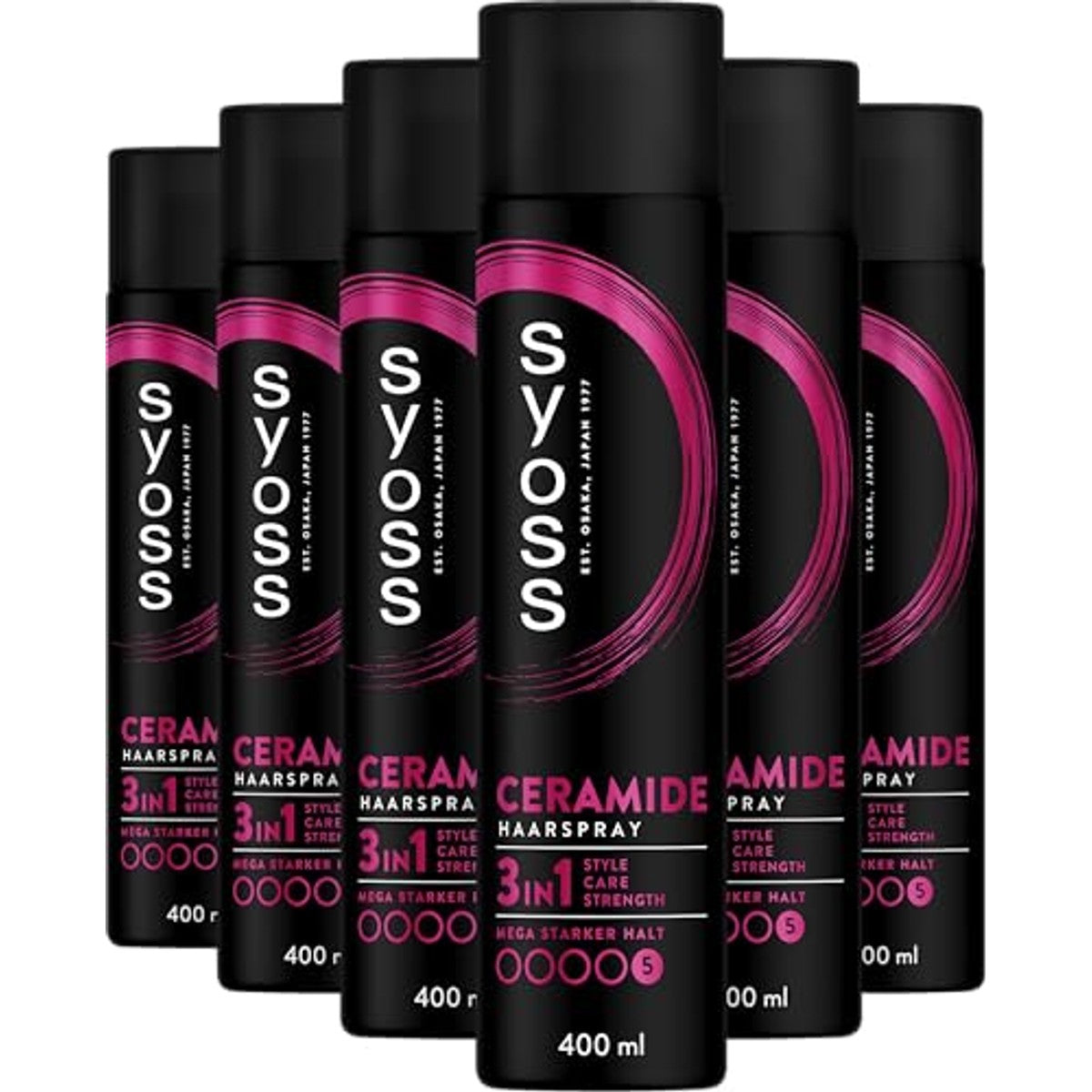 SYOSS Ceramide Complex Haarspray Houdbaarheid 5 3 x 400 ml - Voordeelverpakking